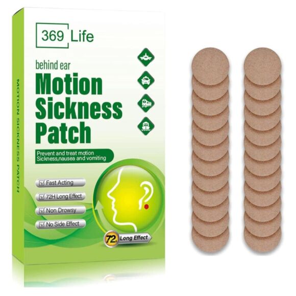 369 Life Motion Sickness Patches for Adults & Kids. - Picture 1 of 3
